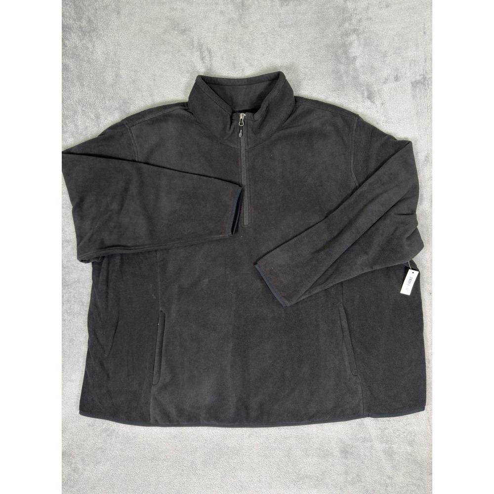 New Amazon Essentials Fleece Jacket Womens 6X Plus Black Full Zip Soft Outdoor